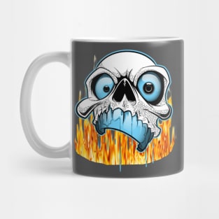 Fire skull Mug